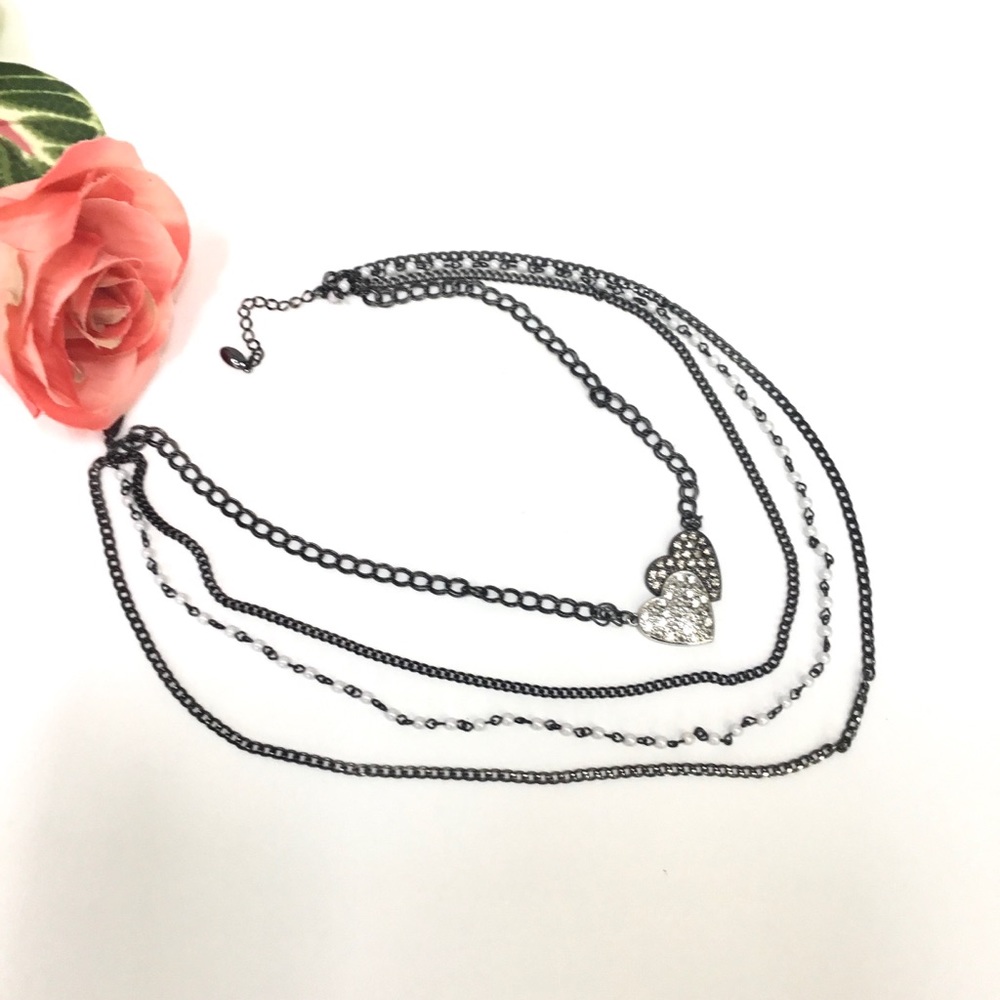 Guess 4 Strand Necklace with Hearts💕 - Picture 7 of 8
